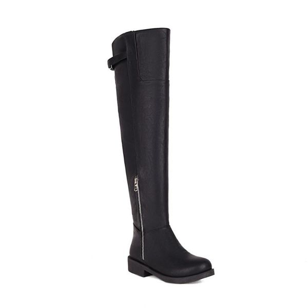 boots pu round-toe square heel over-the-knee back buckle stitching microfiber side zipper retro knight long tube shoes, Black
boots pu round-toe square heel over-the-knee back buckle stitching microfiber side zipper retro knight long tube shoes, Black