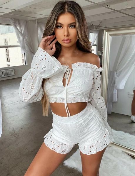 women off shoulder lace up strappy ladies hollow out casual beach loose summer crop shirt fashion blouse women's blouses & shirts, White
women off shoulder lace up strappy ladies hollow out casual beach loose summer crop shirt fashion blouse women's blouses & shirts, White