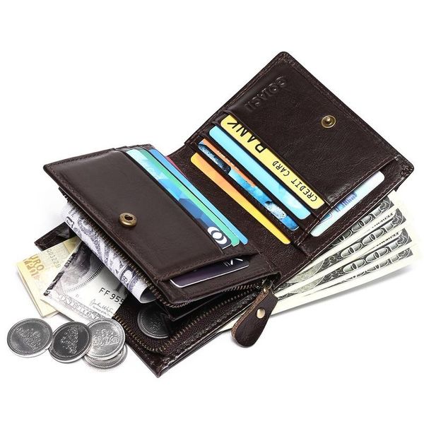 wallets rfid anti-theft brush leather wallet men's short multi-function layer cowhide card holder genuine, Red;black
wallets rfid anti-theft brush leather wallet men's short multi-function layer cowhide card holder genuine, Red;black
