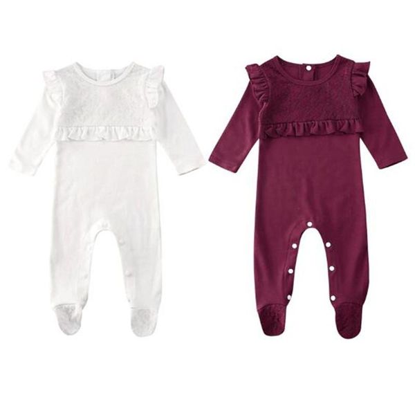 footies trendy born baby boys girls outfits solid color lace ruffle long sleeve clothing clothes 0-18 months, Blue
footies trendy born baby boys girls outfits solid color lace ruffle long sleeve clothing clothes 0-18 months, Blue