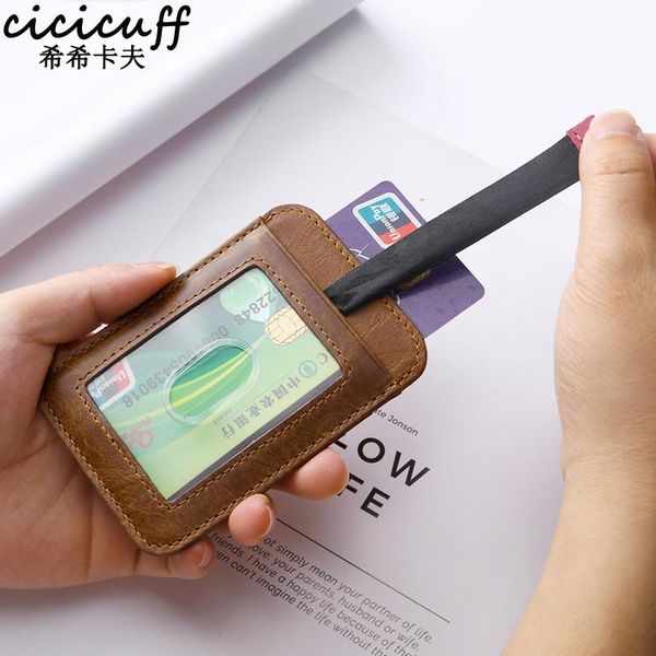 card holders cicicuff oil wax cow leather id holder set package wallet slim case for snamenka bus certificate organizer pouch, Brown;gray
card holders cicicuff oil wax cow leather id holder set package wallet slim case for snamenka bus certificate organizer pouch, Brown;gray
