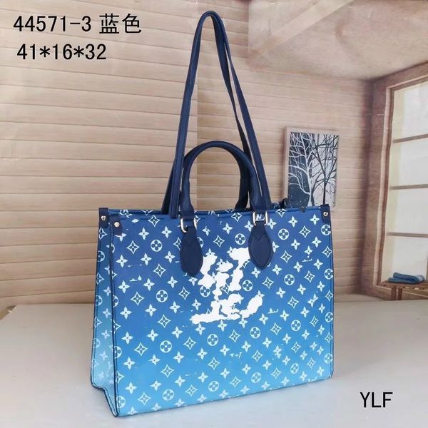20ss gradient letter designer grils leather handbags lady shoulder bags shopping tote bag size 41*16*32cm big money clips more colors, Black
20ss gradient letter designer grils leather handbags lady shoulder bags shopping tote bag size 41*16*32cm big money clips more colors, Black
