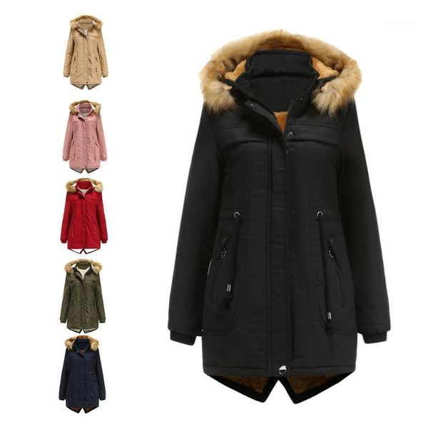 women's down & parkas winter cotton-padded clothes mid-length artificial large fur collar korean style jacket women parka m655, Black
women's down & parkas winter cotton-padded clothes mid-length artificial large fur collar korean style jacket women parka m655, Black