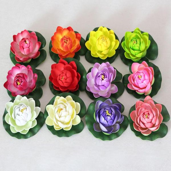 decorative flowers & wreaths 1pc artificial water lily fake lotus floating flower pond tank plants ornament decoration
decorative flowers & wreaths 1pc artificial water lily fake lotus floating flower pond tank plants ornament decoration