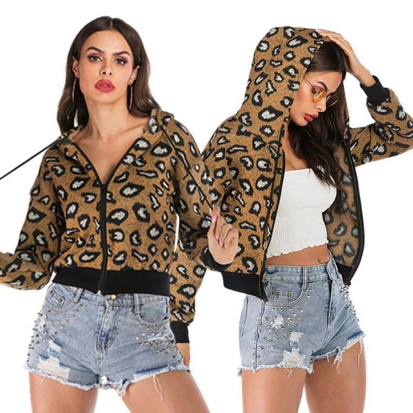 women's jackets ymwmhu leopard printed women long sleeve hooded coats zipper short autumn and spring casual for clothing, Black;brown
women's jackets ymwmhu leopard printed women long sleeve hooded coats zipper short autumn and spring casual for clothing, Black;brown
