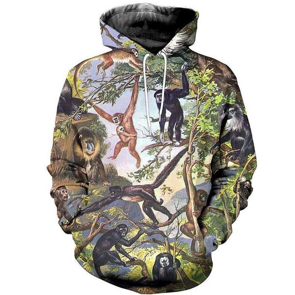 men's hoodies & sweatshirts sweatshirt 3d print forest monkey boat harajuku leisure street party zipper hoodie clothing male / female s, Black
men's hoodies & sweatshirts sweatshirt 3d print forest monkey boat harajuku leisure street party zipper hoodie clothing male / female s, Black