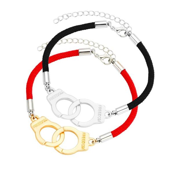 link, chain fashion couple bracelet simple handcuffs wild pair valentine's day gift red and black rope
link, chain fashion couple bracelet simple handcuffs wild pair valentine's day gift red and black rope