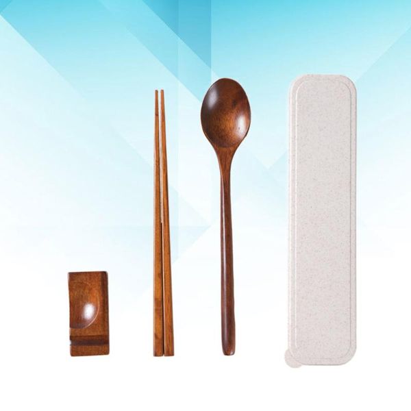 chopsticks 4pcs/set wooden spoon tableware rest with box portable cutlery set for travel school office
chopsticks 4pcs/set wooden spoon tableware rest with box portable cutlery set for travel school office