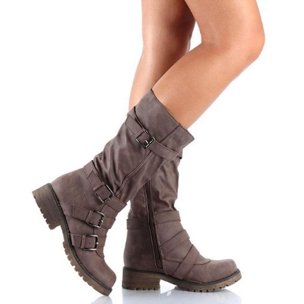 vogue mid-calf women fashion platform boots slip on lace-up solid flat heels ladies casual warm shoes for winter o9dl, Black
vogue mid-calf women fashion platform boots slip on lace-up solid flat heels ladies casual warm shoes for winter o9dl, Black