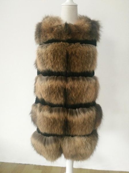 women's fur & faux real genuine natural raccoon vest women long coat jackert winter waistcoats customized big size, Black
women's fur & faux real genuine natural raccoon vest women long coat jackert winter waistcoats customized big size, Black