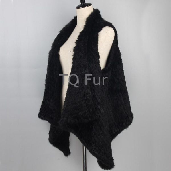 women's fur & faux ves003 fashion vest irregular collar knitted cardigan coat lady's garments, Black
women's fur & faux ves003 fashion vest irregular collar knitted cardigan coat lady's garments, Black