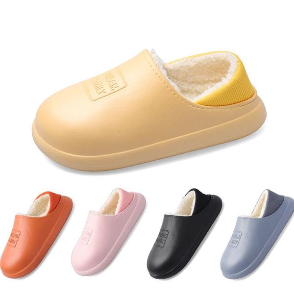women indoor non-slip water-proof cotton slippers bag with plush warm shoes couple dual-use men home, Black
women indoor non-slip water-proof cotton slippers bag with plush warm shoes couple dual-use men home, Black