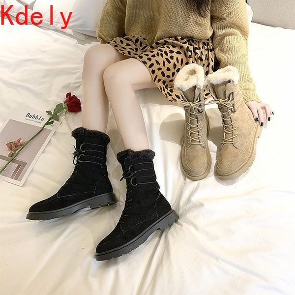boots women fashion lace-up heighten snow non-slip rubber bottom middle tube all-match wearable cotton shoes vrm9, Black
boots women fashion lace-up heighten snow non-slip rubber bottom middle tube all-match wearable cotton shoes vrm9, Black