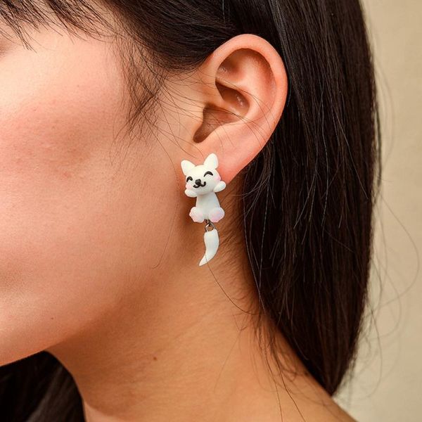korean lovely cute sweet cartoon soft clay cat stud earring women girl student accessories gift, Golden;silver
korean lovely cute sweet cartoon soft clay cat stud earring women girl student accessories gift, Golden;silver