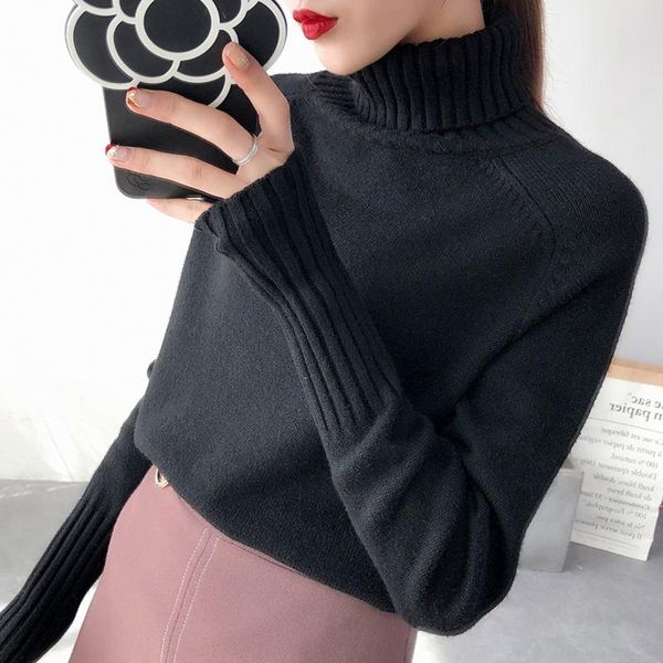 women's sweaters casual autumn winter basic sweater pullovers women turtleneck solid knit loose pullover female long sleeve bigsize war, White;black
women's sweaters casual autumn winter basic sweater pullovers women turtleneck solid knit loose pullover female long sleeve bigsize war, White;black