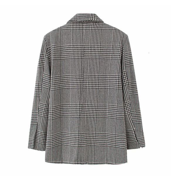 jackets double breasted lapel long sleeve retro houndstooth casual chic female jacket harajuku fashion and western style women's coat, Black;brown 
jackets double breasted lapel long sleeve retro houndstooth casual chic female jacket harajuku fashion and western style women's coat, Black;brown