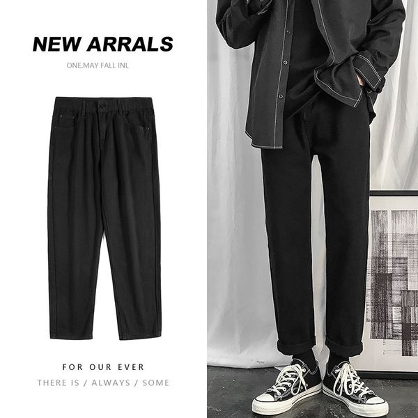 Straight Jeans Mens Fashion Washed Solid Color Retro Casual Jeans Pants Men Streetwear Loose Hip Hop Denim Trousers Mens -2XL, Black
Straight Jeans Mens Fashion Washed Solid Color Retro Casual Jeans Pants Men Streetwear Loose Hip Hop Denim Trousers Mens -2XL, Black