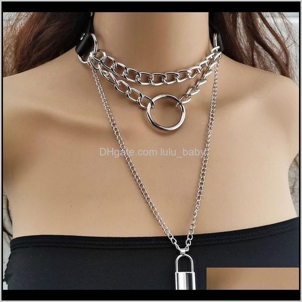 pendant necklaces & pendants drop delivery 2021 jewelry personalized exaggerated pu metal punk multi-layer chain geometric lock necklace wjg, Silver
pendant necklaces & pendants drop delivery 2021 jewelry personalized exaggerated pu metal punk multi-layer chain geometric lock necklace wjg, Silver