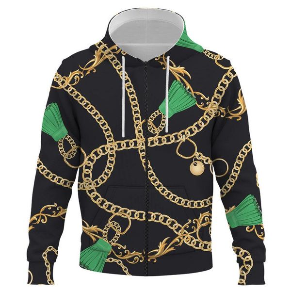 men's hoodies & sweatshirts 2021 luxurious 3d print iron chain zipper hoodie sweatshirt men long sleeve pullover autumn comfortable clo, Black
men's hoodies & sweatshirts 2021 luxurious 3d print iron chain zipper hoodie sweatshirt men long sleeve pullover autumn comfortable clo, Black