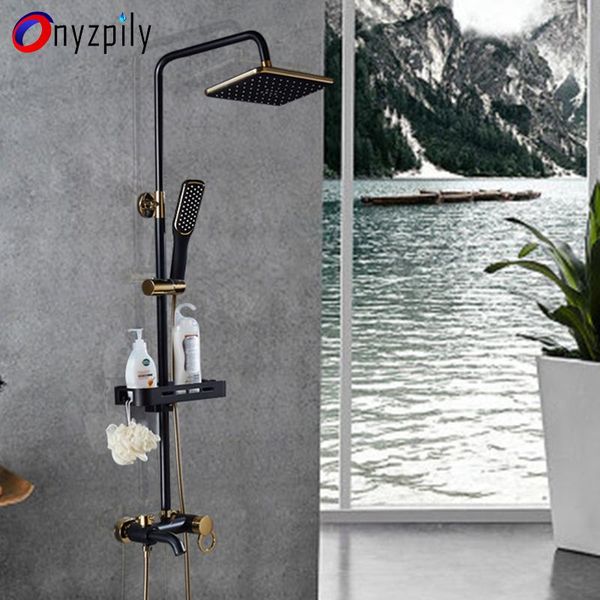 bathroom shower faucet set black colden rainfall cold and water mixer tap bath taps handshowe sets
bathroom shower faucet set black colden rainfall cold and water mixer tap bath taps handshowe sets