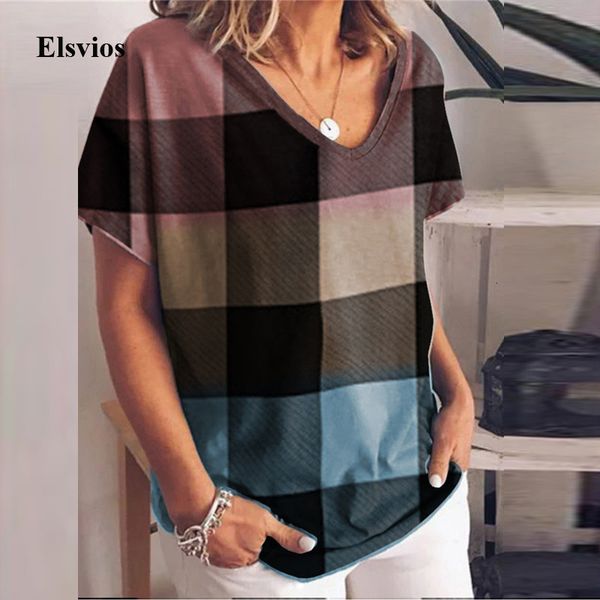 women's blouses & shirts spring vintage plaid print loose women v-neck 2021 summer casual short sleeve blusa pullover ns, White
women's blouses & shirts spring vintage plaid print loose women v-neck 2021 summer casual short sleeve blusa pullover ns, White