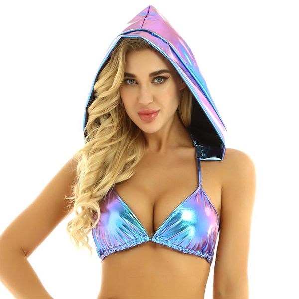 women shiny metallic bikini swimsuit swimwear tank crop deep v neck backless hooded bustier bra dancing costumes two-piece suits
women shiny metallic bikini swimsuit swimwear tank crop deep v neck backless hooded bustier bra dancing costumes two-piece suits