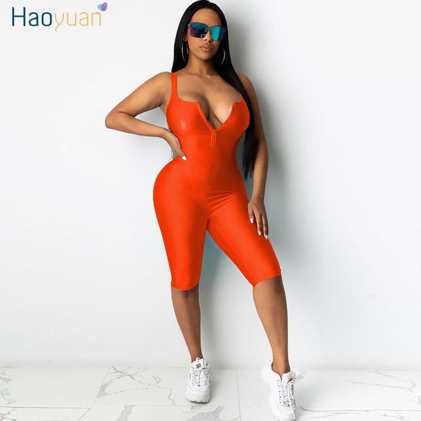 women's jumpsuits & rompers haoyuan front zip bodycon playsuit summer clother one peice club outfits sleeveless womens jumpsuit biker s, Black;white
women's jumpsuits & rompers haoyuan front zip bodycon playsuit summer clother one peice club outfits sleeveless womens jumpsuit biker s, Black;white