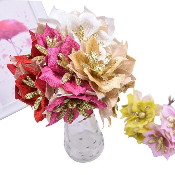 3pcs/bouquet glitter silk artificial rose flower for wedding party decoration fake home decorations decorative flowers & wreaths
3pcs/bouquet glitter silk artificial rose flower for wedding party decoration fake home decorations decorative flowers & wreaths