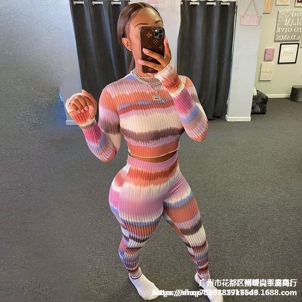 women's two piece pants 2021 spring and autumn gradient color casual sportswear ladies suit, White
women's two piece pants 2021 spring and autumn gradient color casual sportswear ladies suit, White