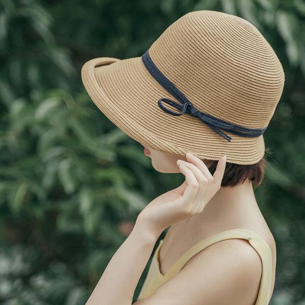 beanie/skull caps retro summer straw visor hat for women soft foldable fisherman bow sun beach wide brim panama women's bucket cap, Blue;gray
beanie/skull caps retro summer straw visor hat for women soft foldable fisherman bow sun beach wide brim panama women's bucket cap, Blue;gray