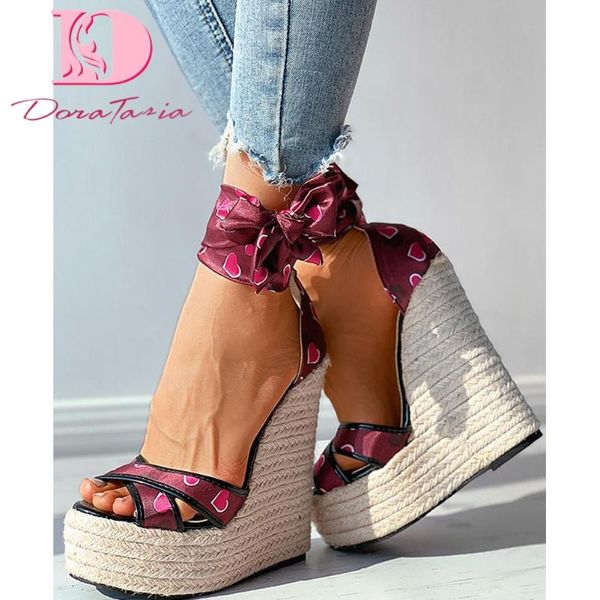 brand ladies high platform summer sandals heart print bowknot wedges heels women party shoes woman dress, Black
brand ladies high platform summer sandals heart print bowknot wedges heels women party shoes woman dress, Black