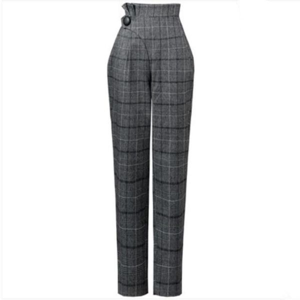women's pants & capris spring autumn fashion harem women ladies trousers plaid high waist ankle length, Black;white
women's pants & capris spring autumn fashion harem women ladies trousers plaid high waist ankle length, Black;white