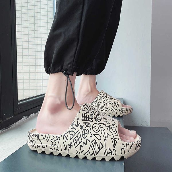 s kanye sandalscoconut fashion cool thick soled printing digital summer trend light one word large size slipper yw yw, Black
s kanye sandalscoconut fashion cool thick soled printing digital summer trend light one word large size slipper yw yw, Black