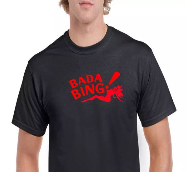 Bada Bing ! Tee Shirt Strip Club Sopranos Mafia Black Red Staff T-shirt S-5XL, White;black
Bada Bing ! Tee Shirt Strip Club Sopranos Mafia Black Red Staff T-shirt S-5XL, White;black