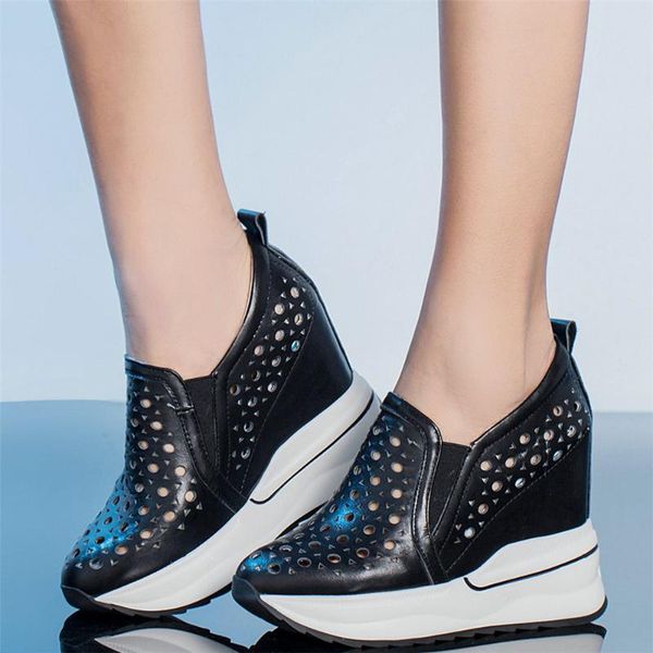 summer pumps shoes women hollow genuine leather wedges high heel ankle boots female round toe fashion sneakers casual, Black
summer pumps shoes women hollow genuine leather wedges high heel ankle boots female round toe fashion sneakers casual, Black