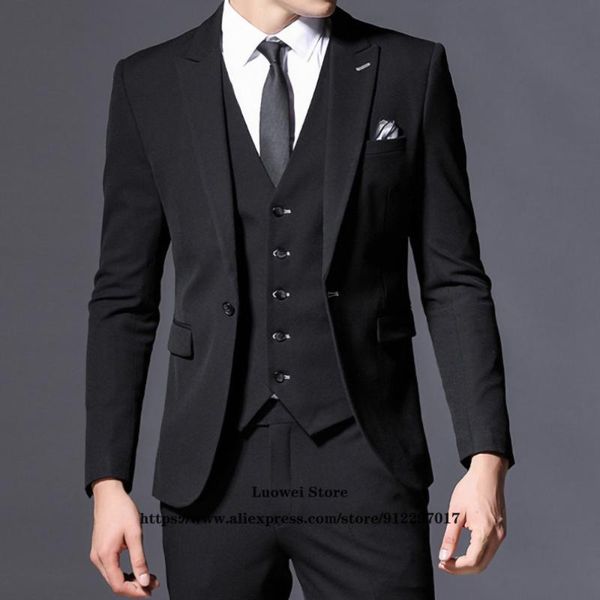 men's suits & blazers classic black slim fit mens groom wedding prom tuxedo 3 piece jacket vest pants set formal business blazer costum, White;black
men's suits & blazers classic black slim fit mens groom wedding prom tuxedo 3 piece jacket vest pants set formal business blazer costum, White;black