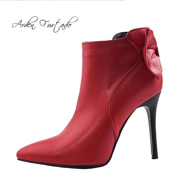boots arden furtado fashion women's shoes winter pure color pointed toe stilettos heels zipper short butterfly-knot red 48, Black
boots arden furtado fashion women's shoes winter pure color pointed toe stilettos heels zipper short butterfly-knot red 48, Black