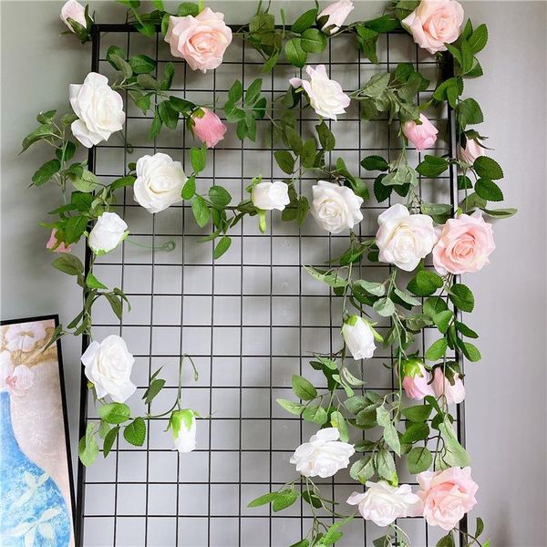 decorative flowers & wreaths 7pcs/lot rose rattan with leaves artificial fake ivy hanging vine garland wedding diy decoration party events w
decorative flowers & wreaths 7pcs/lot rose rattan with leaves artificial fake ivy hanging vine garland wedding diy decoration party events w