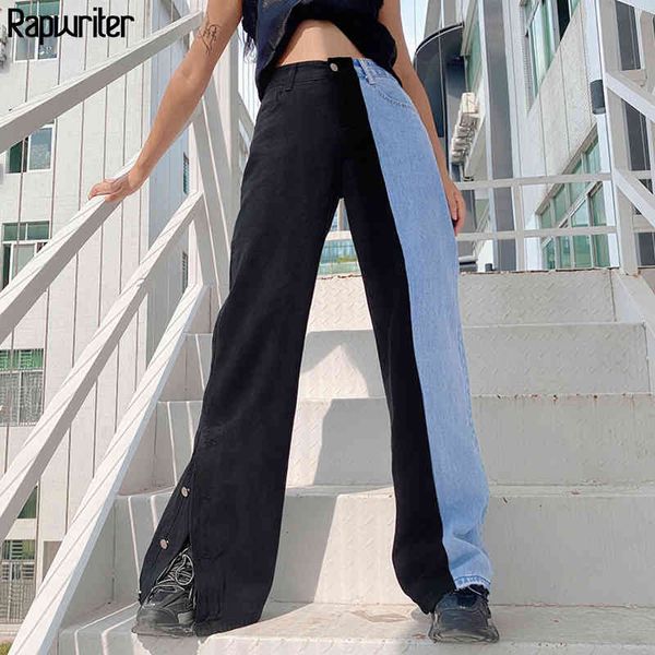 rapwriter fashion side button patchwork straight cargo denim pants mom high waist woman jeans women vintage clothes pocket 210415, Black;white
rapwriter fashion side button patchwork straight cargo denim pants mom high waist woman jeans women vintage clothes pocket 210415, Black;white