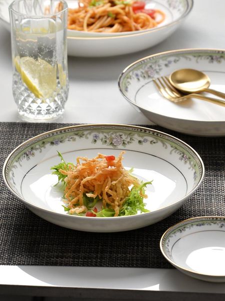 dishes & plates european bone china tableware, ceramic soup plate, deep dish household american disc porcelain plate
dishes & plates european bone china tableware, ceramic soup plate, deep dish household american disc porcelain plate