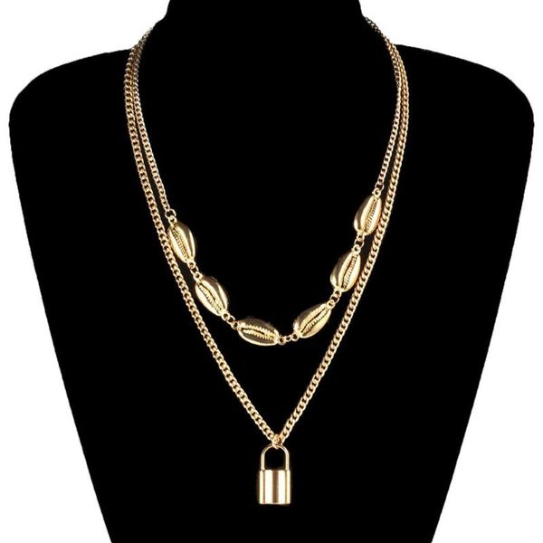 pendant necklaces trendy vintage key shell necklace for women fashion gold silver color lock metal chain statement collar jewelry
pendant necklaces trendy vintage key shell necklace for women fashion gold silver color lock metal chain statement collar jewelry