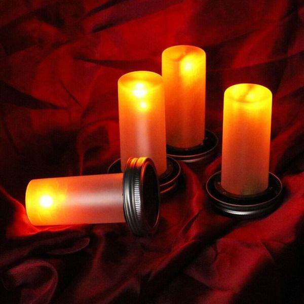 solar lamps 4pcs candle led flameless lights simulation flame flashing garden wedding courtyard home decor mason bottle cap lamp
solar lamps 4pcs candle led flameless lights simulation flame flashing garden wedding courtyard home decor mason bottle cap lamp