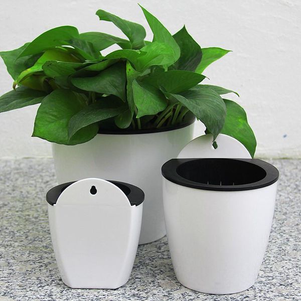 automatic water absorption lazy flower pot culture wall hanging basin basket plant storage holder pp flowerpot planters & pots
automatic water absorption lazy flower pot culture wall hanging basin basket plant storage holder pp flowerpot planters & pots