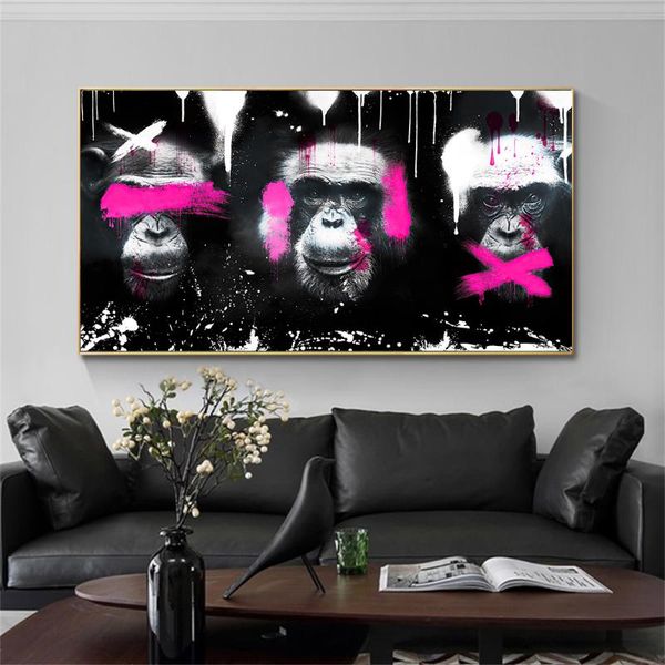 paintings modern street animal graffiti art canvas painting abstract orangutan posters and prints wall pictures for home decor
paintings modern street animal graffiti art canvas painting abstract orangutan posters and prints wall pictures for home decor