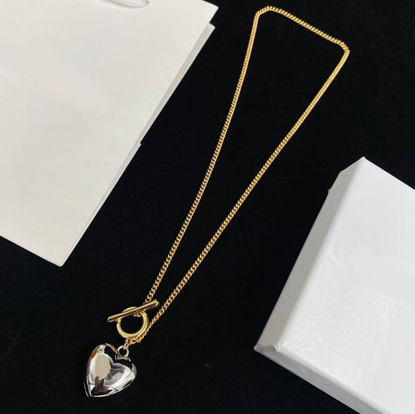 women fashion designer heart charm pendant necklaces chain necklace for lady party wedding couples lovers gift engagement jewelry, Silver
women fashion designer heart charm pendant necklaces chain necklace for lady party wedding couples lovers gift engagement jewelry, Silver