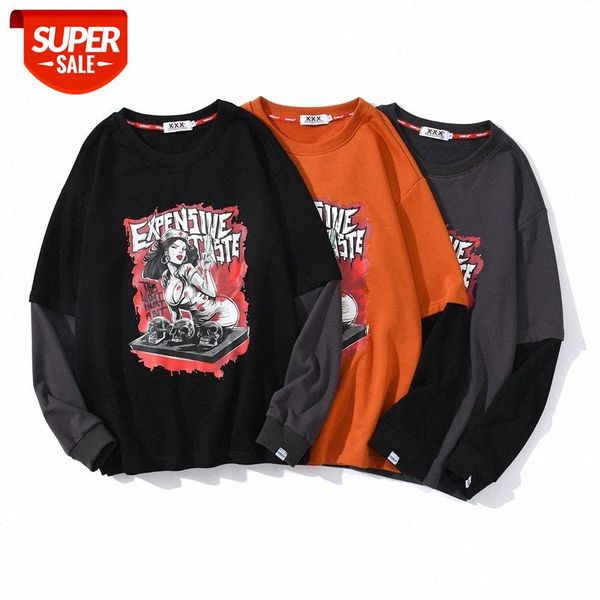 street trend hip-hop casual color-blocking terry thin sweater round neck clothes foreign trade men's clothing #nm4m, Black
street trend hip-hop casual color-blocking terry thin sweater round neck clothes foreign trade men's clothing #nm4m, Black