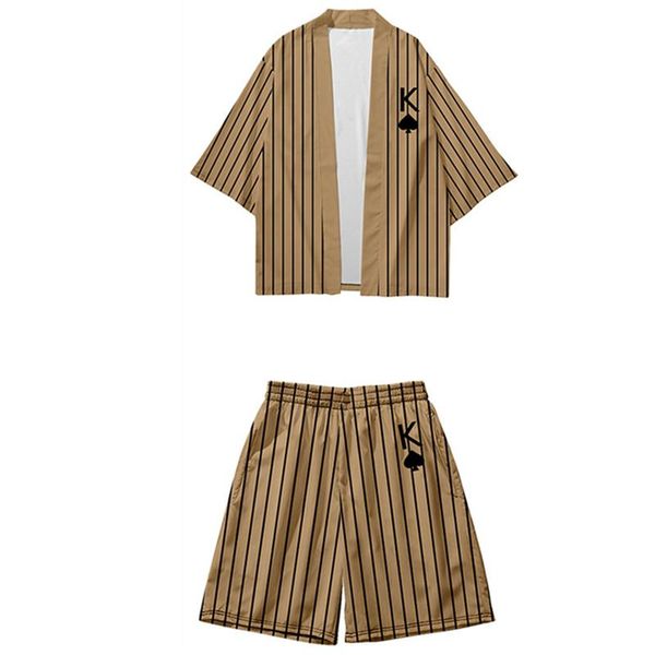 ethnic clothing khaki stripe japanese cardigan women men cosplay yukata two-piece suit 4xl 5xl 6xl loose harajuku samurai kimono shorts sets, Red
ethnic clothing khaki stripe japanese cardigan women men cosplay yukata two-piece suit 4xl 5xl 6xl loose harajuku samurai kimono shorts sets, Red