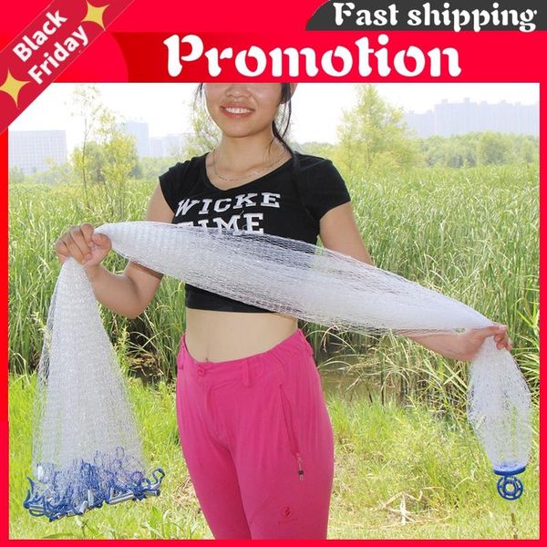 fishing accessories hand throw fish net diameter 2.4-7.2m american casting nets cast network small mesh iron pendant
fishing accessories hand throw fish net diameter 2.4-7.2m american casting nets cast network small mesh iron pendant