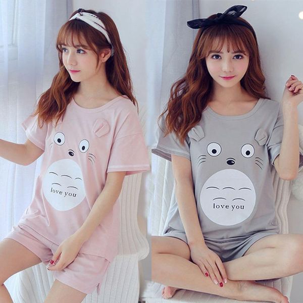 summer pijamas women sleepwear comfortable cute pajama set girl cartoon print pyjama short sleeve suit nightshirt sets, Black;red
summer pijamas women sleepwear comfortable cute pajama set girl cartoon print pyjama short sleeve suit nightshirt sets, Black;red