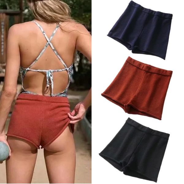 women's shorts 2020 summer high waist bag hip show thin curled edge knitted slim wide leg pants trend, White;black
women's shorts 2020 summer high waist bag hip show thin curled edge knitted slim wide leg pants trend, White;black